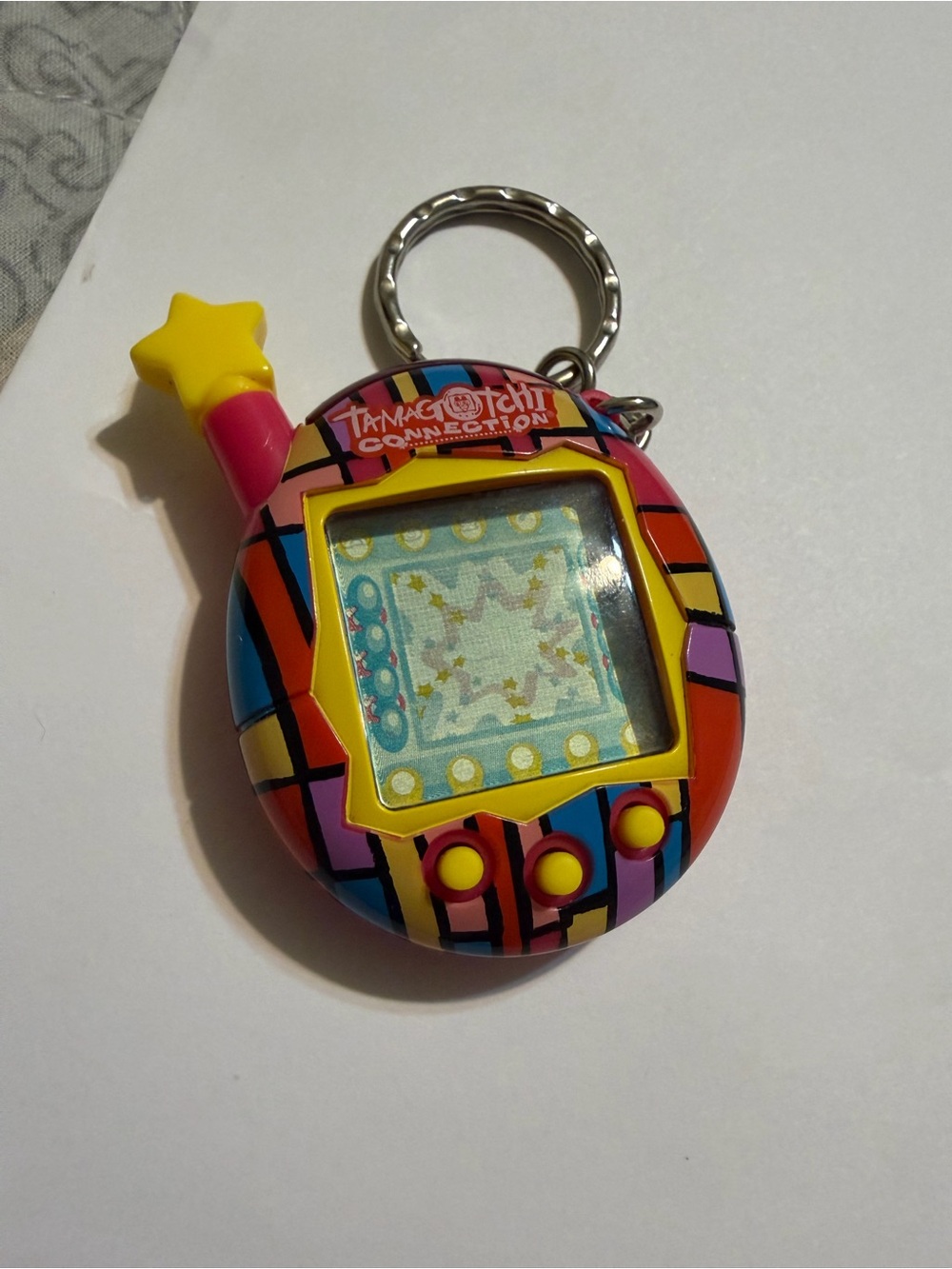 Tamagotchi Connection V4.5 Stained Glass Design 2004 Great Cond. Need Battery